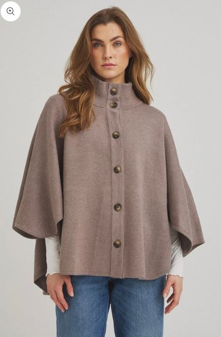 Hovedbilde Birdie Strikk - Poncho - Rain Drum, fango