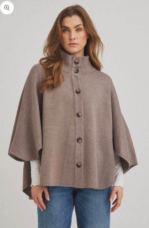 Birdie Strikk - Poncho - Rain Drum, fango