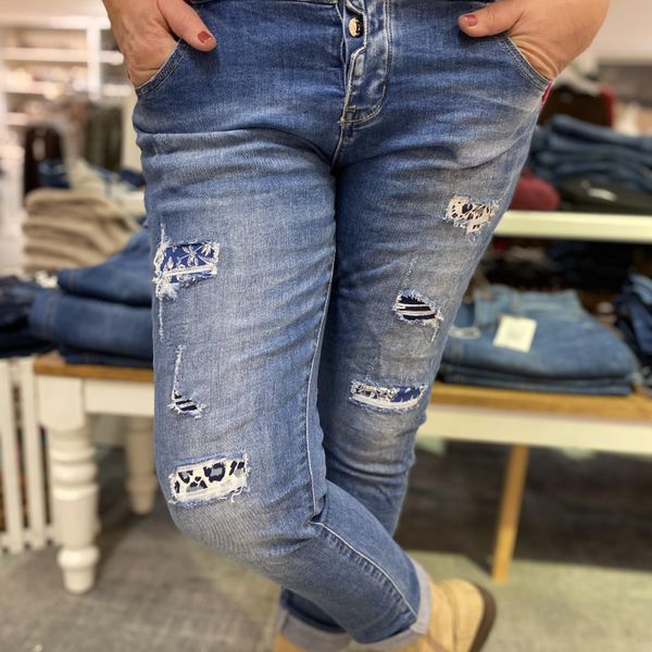 Hovedbilde Massimo Jeans med hull/lapper