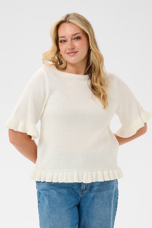 KC Lindsy Knit Pullover, Chalk