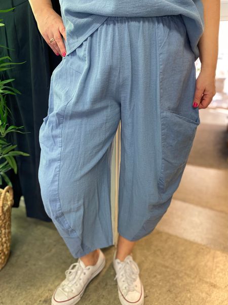 Hovedbilde Ninni linbukse, jeans blå