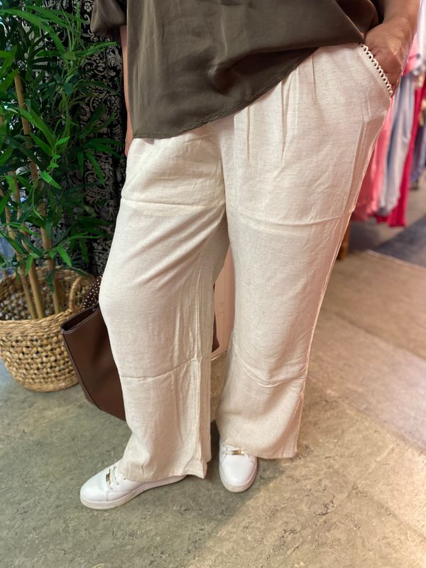 Liviah linbukse, beige