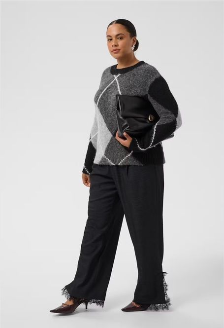 Hovedbilde KCkit Pullover grey melange/black 