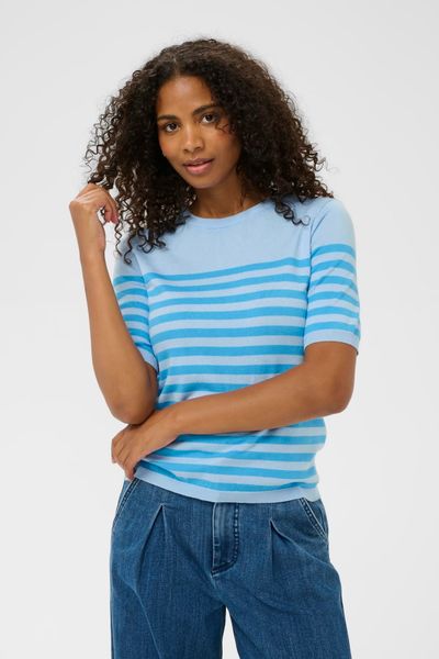 Hovedbilde KA Lizza Pullover, Blue powder, stripete