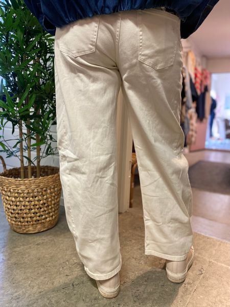 Hovedbilde Barrel Jeans, beige/offwhite