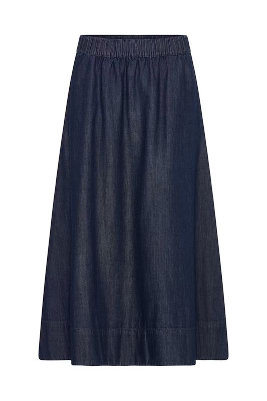 BY Kalla denim skjørt, Dark blue denim