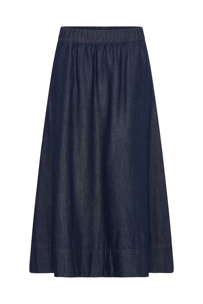 BY Kalla denim skjørt, Dark blue denim
