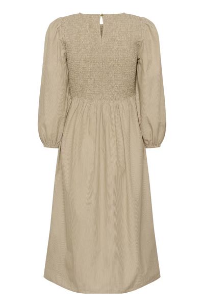 Hovedbilde KA Mona kjole, Chalk/brown stripete