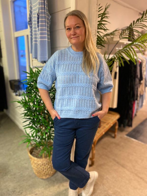 KA Monia Pullover, Powder Blue Melange