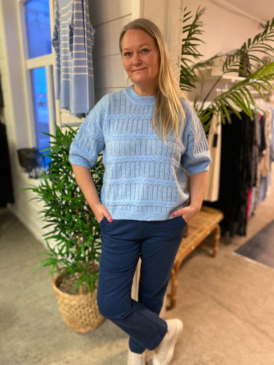 KA Monia Pullover, Powder Blue Melange