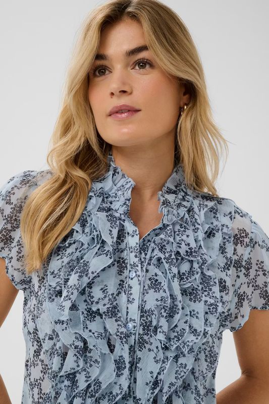 Lilja SZ bluse, lys blå/marine