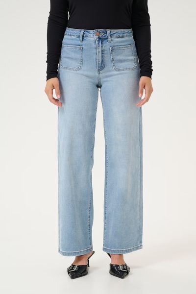 Hovedbilde KA Karla HW Wide jeans, light blue