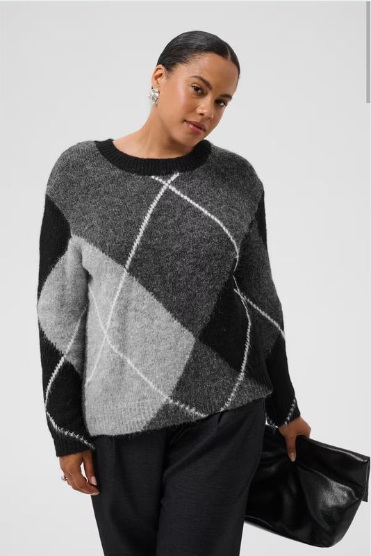 KCkit Pullover grey melange/black 
