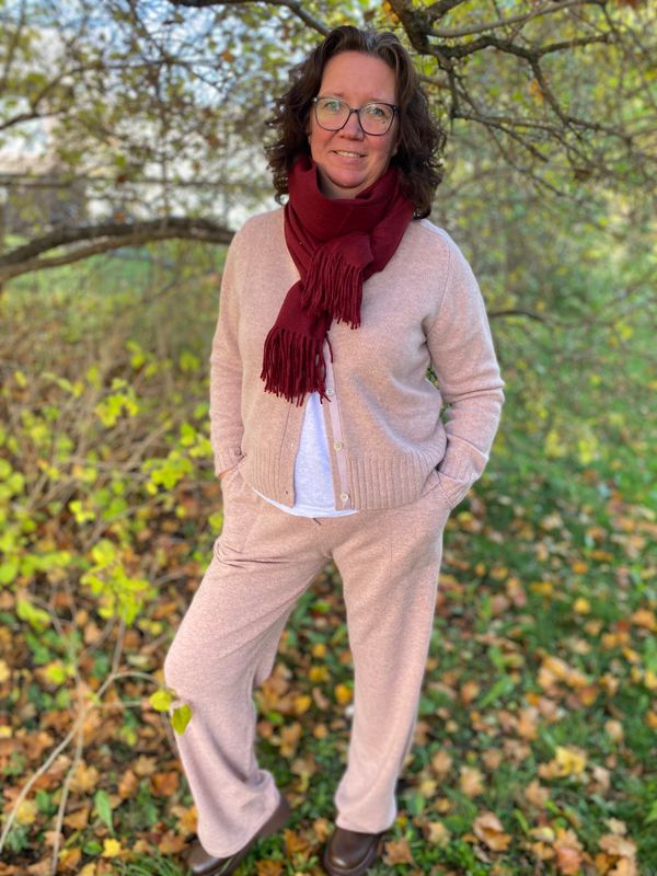 Carina Wool bukse, Old rose
