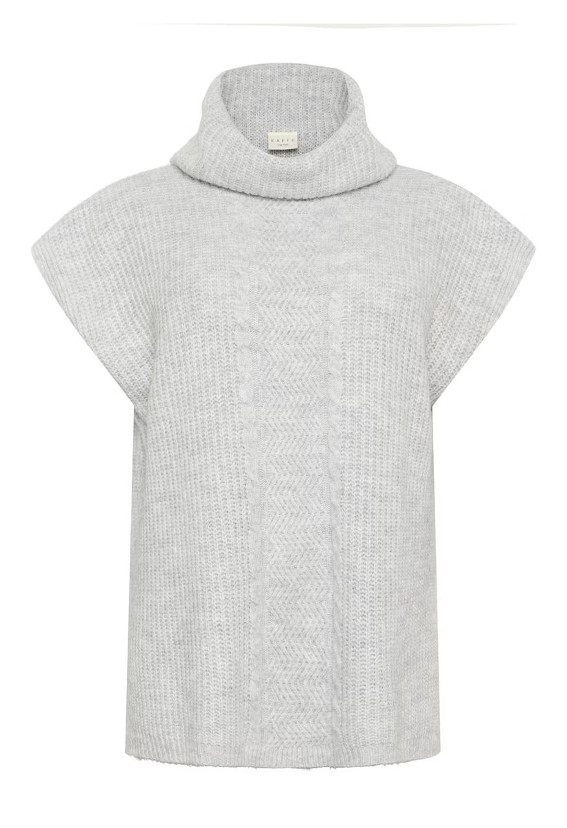 KC Mala Knit Poncho, Grey melange