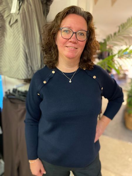 Hovedbilde Micha Jumper, Navy, m/knapper