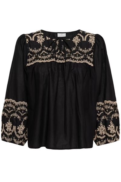 Hovedbilde KA Kis bluse, Black deep/beige