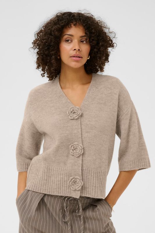 KA Rosie Cardigan, Feather Gray Melange