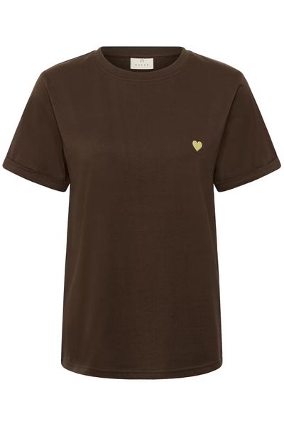 Hovedbilde KA Heart T-skjorte, Coffee Bean