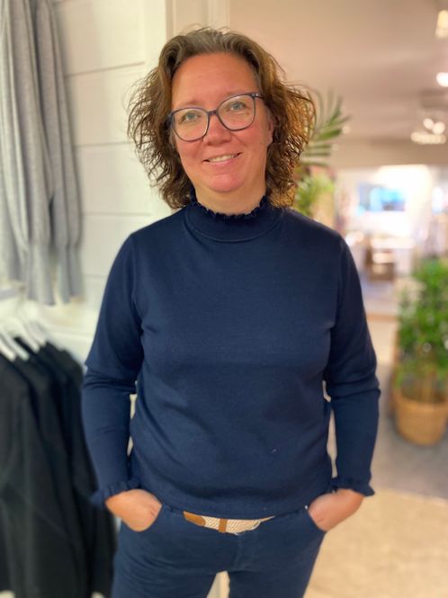 Hovedbilde Genser m/turtleneck, marineblå