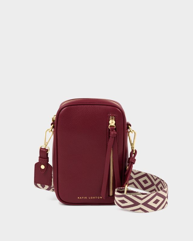 HALLIE Small Crossbody Bag, cherry