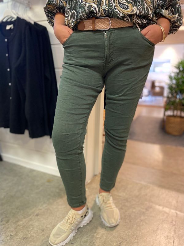 Melly & Co bukse, khaki grønn